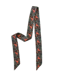 Hidden Garden Twilly Soft Satin Chiffon Western Cowgirl Scarf