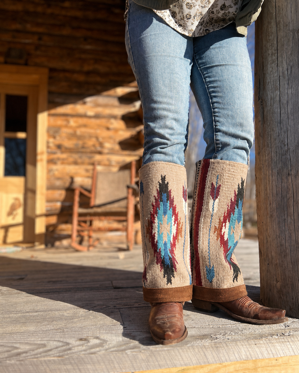 15" Tall LUBBOCK Wool Boot Blanket